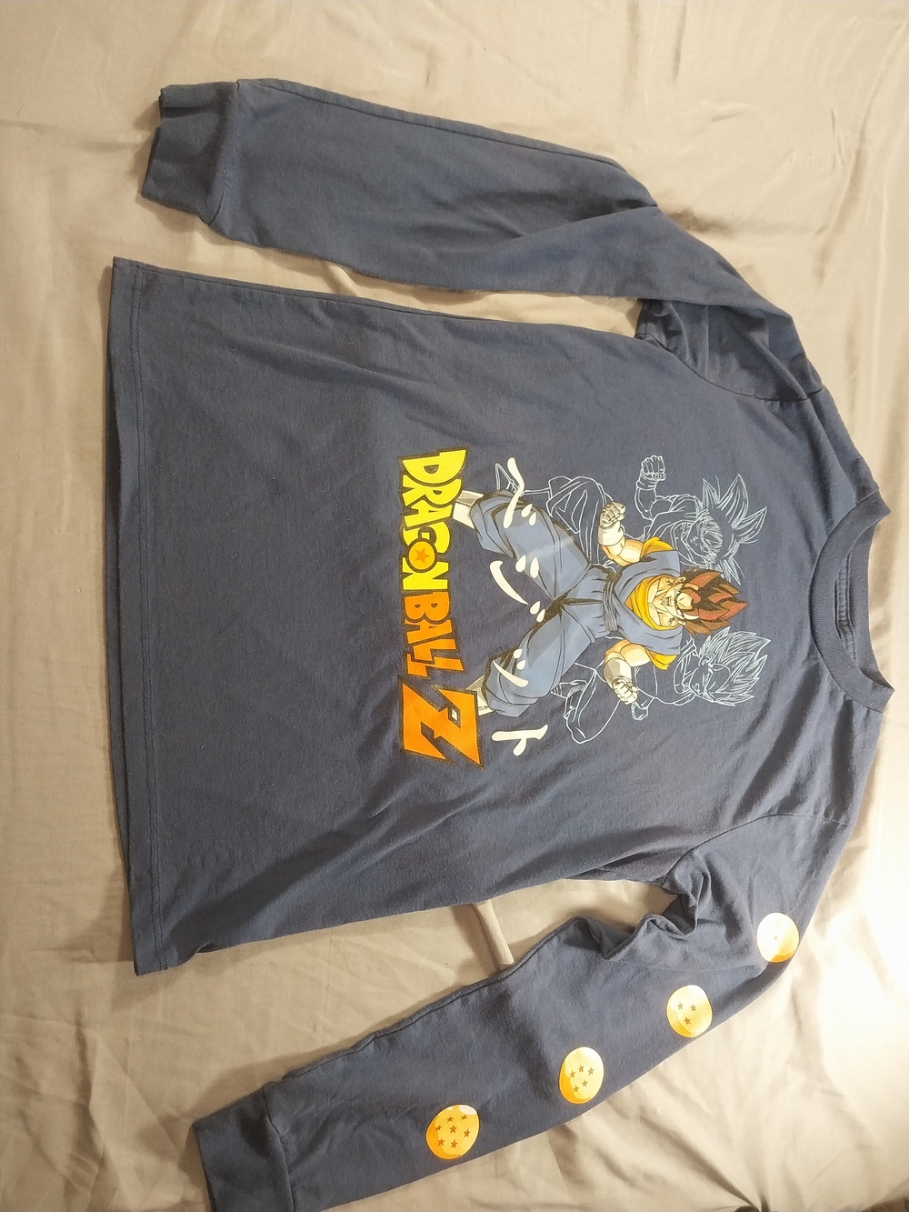 Dragon Ball Z Vegito Long Sleeve T-Shirt Blue M 10-12y #352